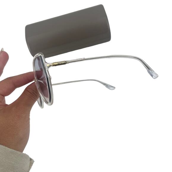 CHRISTIAN DIOR Sostellaire 4 Sunglasses Crystal Pink Gradient Cat Eye 58 18 145 - Picture 3 of 6